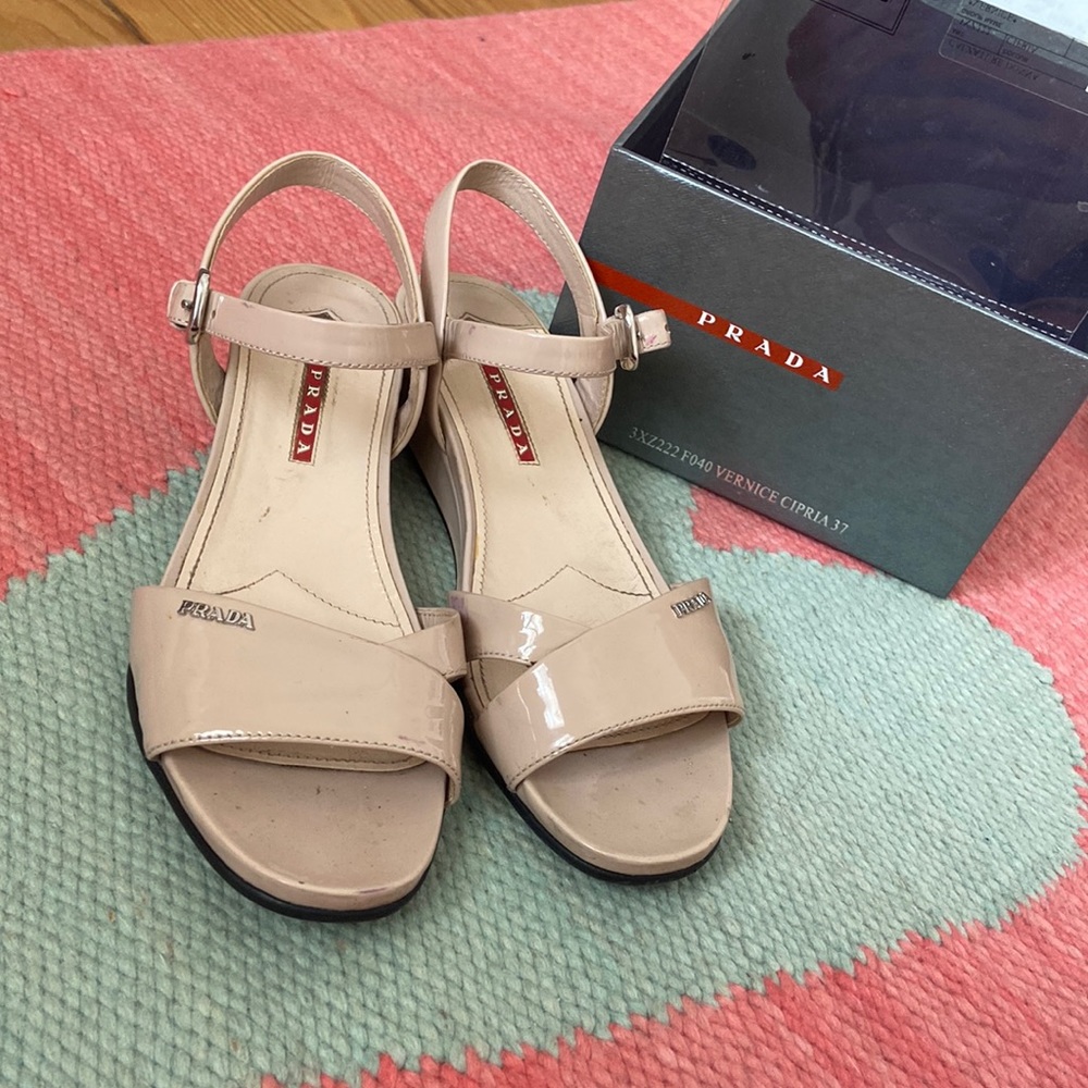 Prada Nude Sandals - Picture 1 of 6